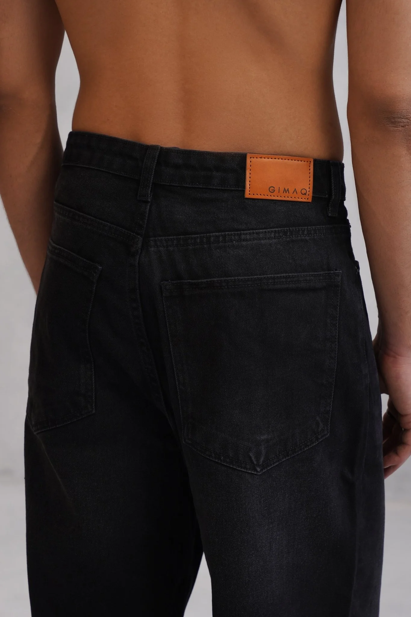 Baggy fit Denim - Charcoal Black - Image 3