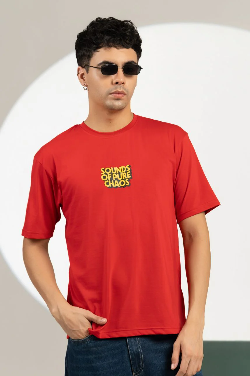 BANG BANG GLORY Printed Graphic Oversized Tee - Image 3