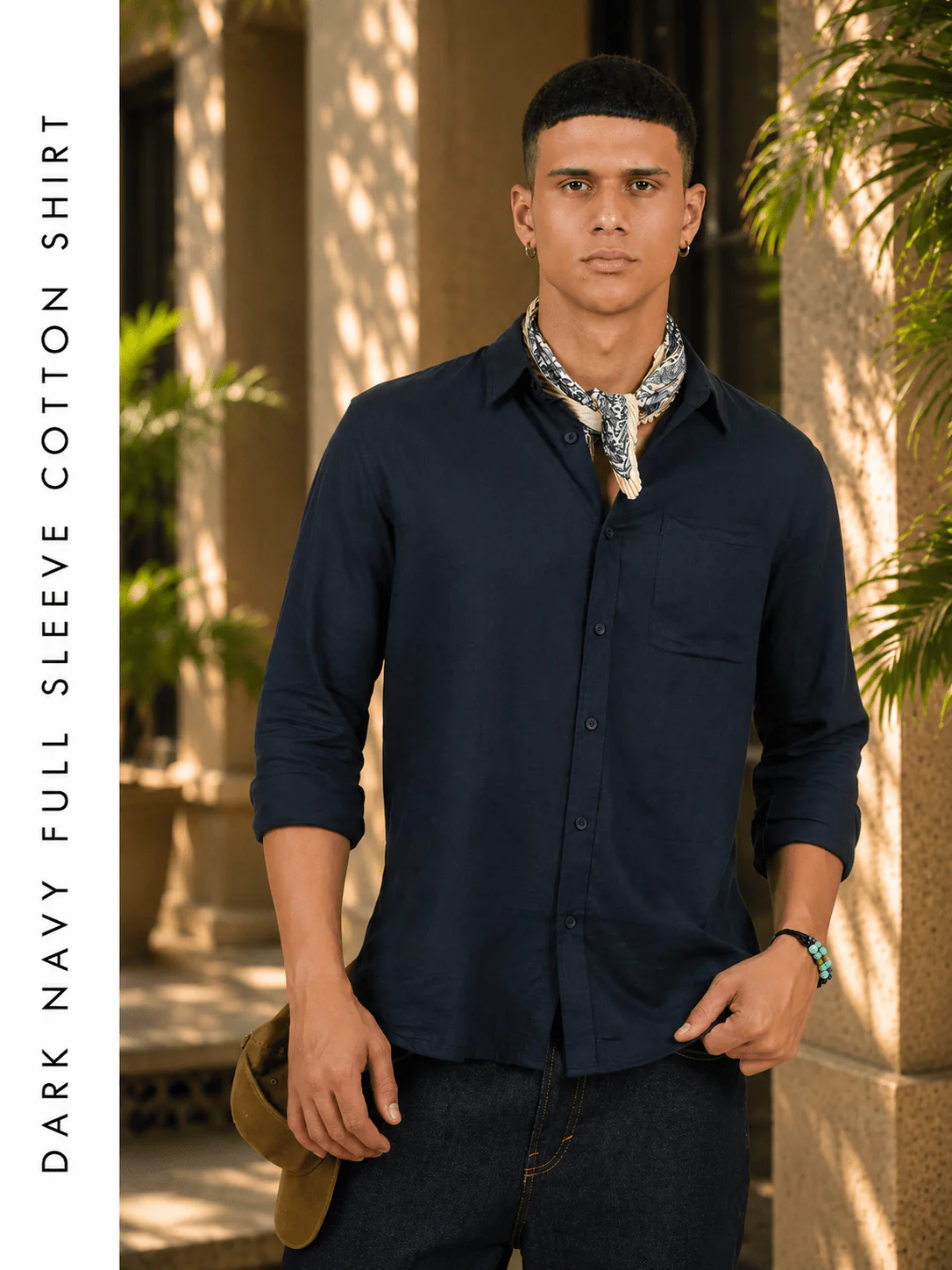 Dark Grey Full Sleeve Cotton Shirt β Regular Fit - Image 3