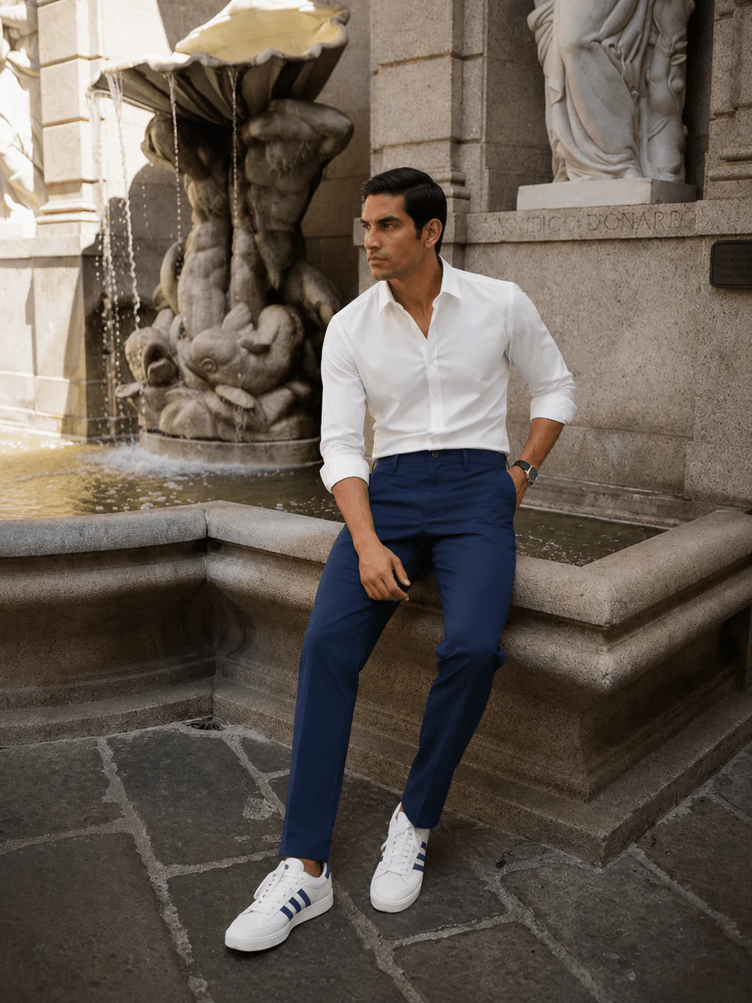 The Regular Fit Daylong Chino - Knight Blue - Image 8
