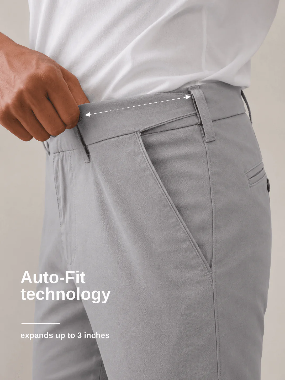 The Regular Fit Daylong Chino - Stone Mouse - Image 7