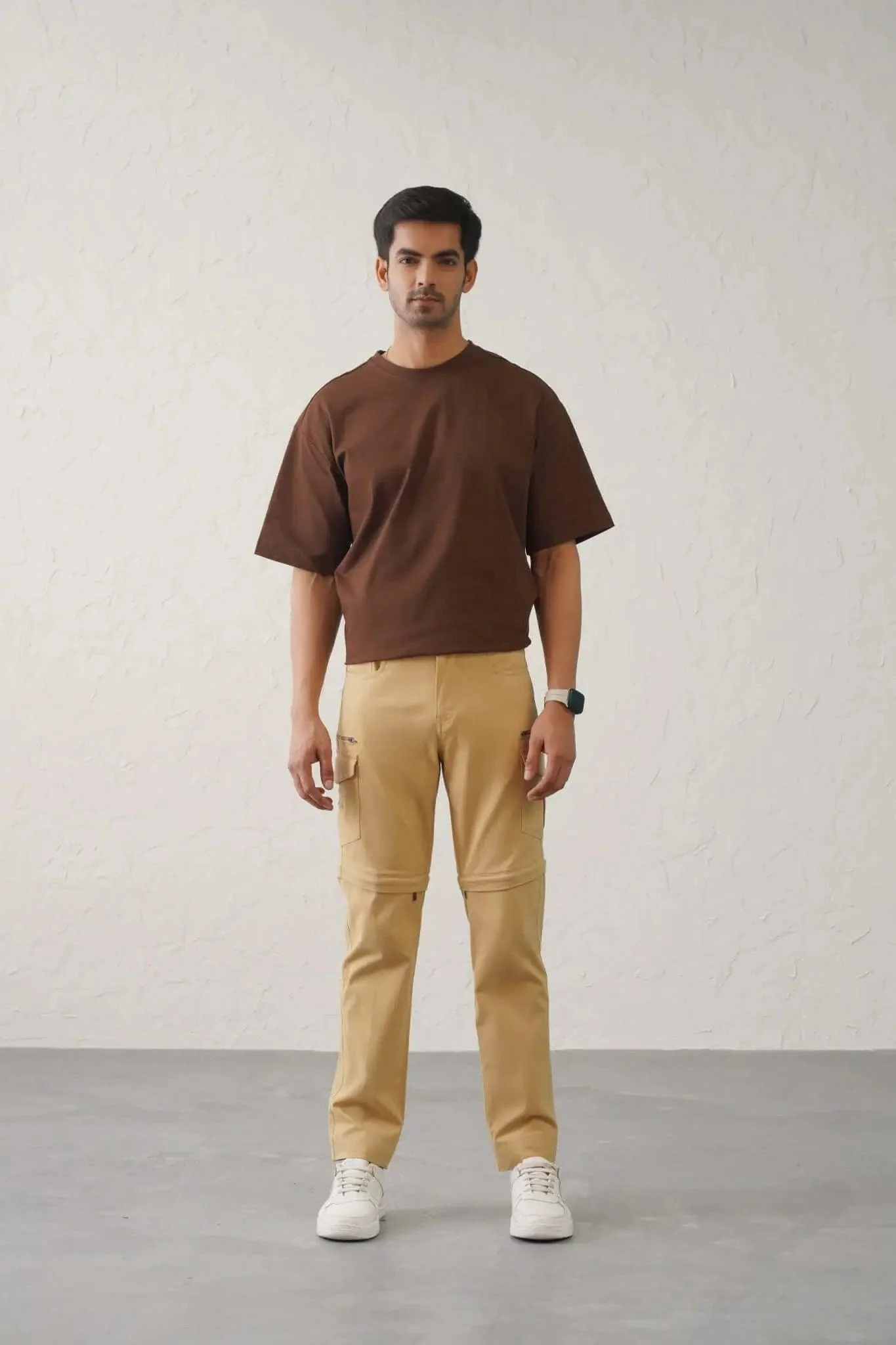 The Slim Fit Detachable Cargo Pants - Khaki - Image 3