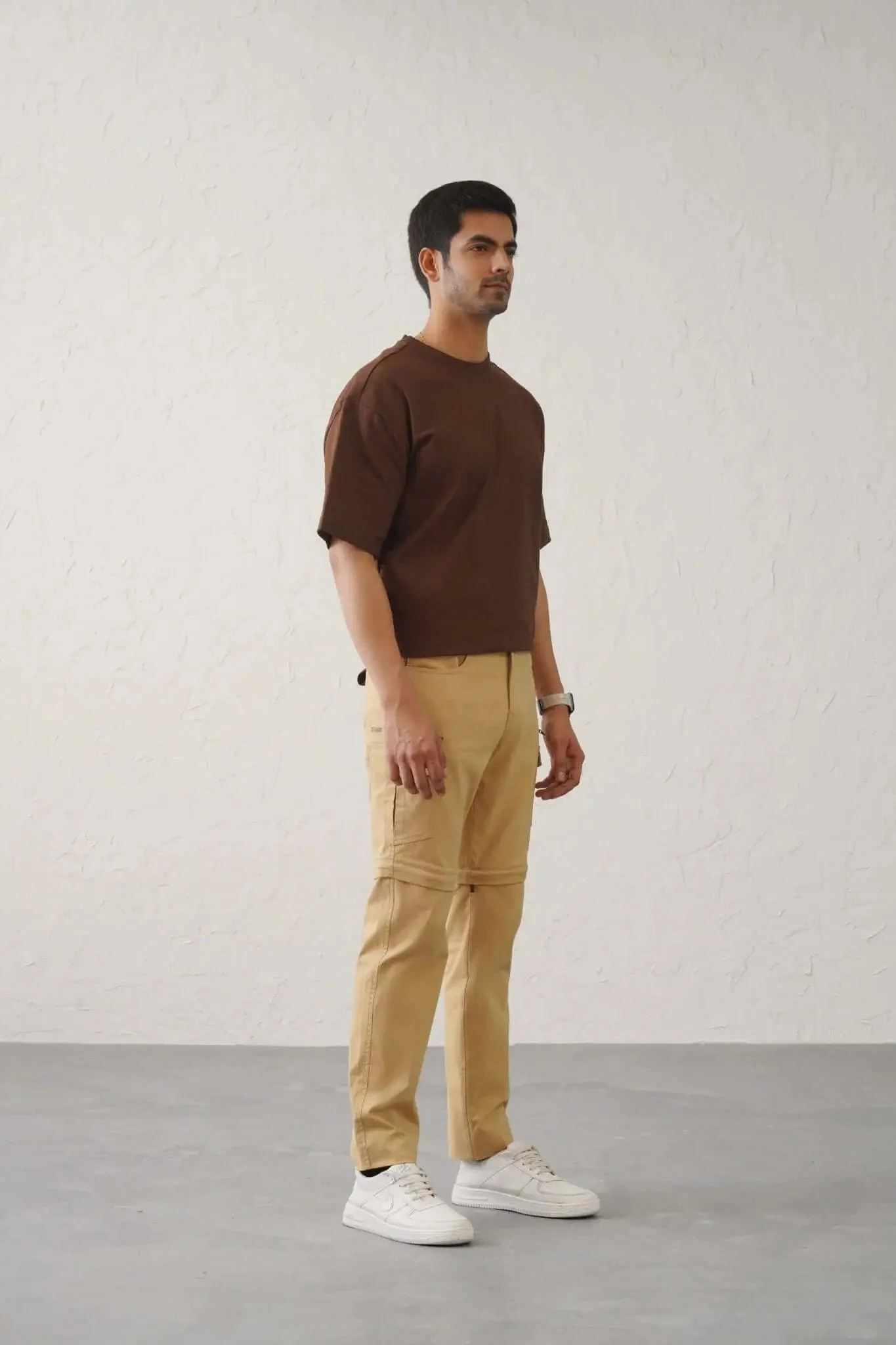 The Slim Fit Detachable Cargo Pants - Khaki - Image 5