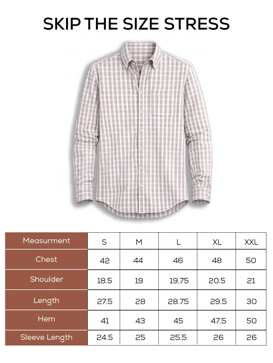 Lavender Checkered Cotton Shirt – Full Sleeve, Regular Fit - Image 5