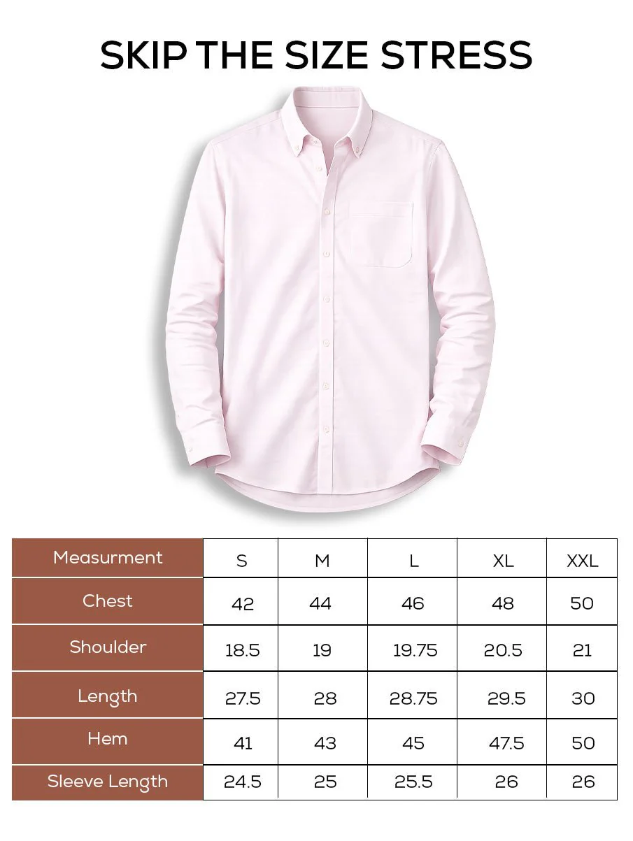 Light Pink Full Sleeve Cotton Shirt β Regular Fit - Image 5