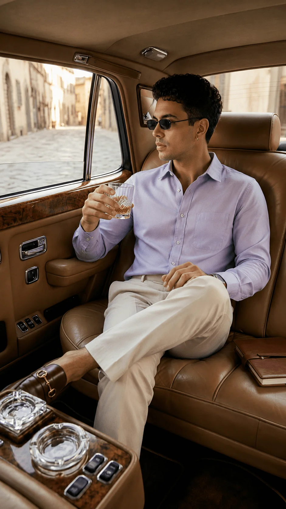 Lilac Solid Cotton Shirt β Regular Fit, Full Sleeves - Image 6