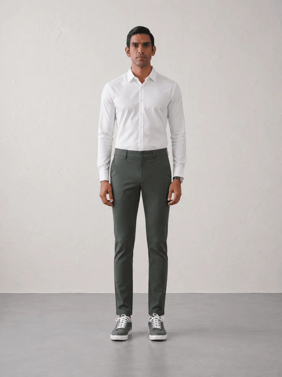 The Regular Fit Daylong Chino - Stained Olive - Image 3