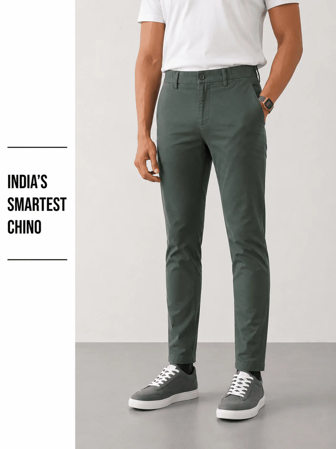The Regular Fit Daylong Chino - Stained Olive - Image 4