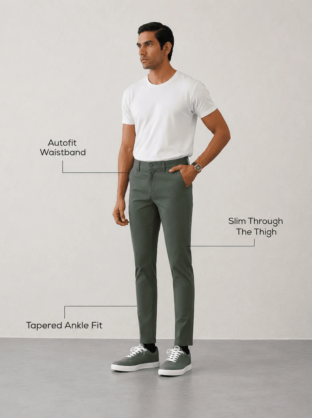 The Regular Fit Daylong Chino - Stained Olive - Image 5