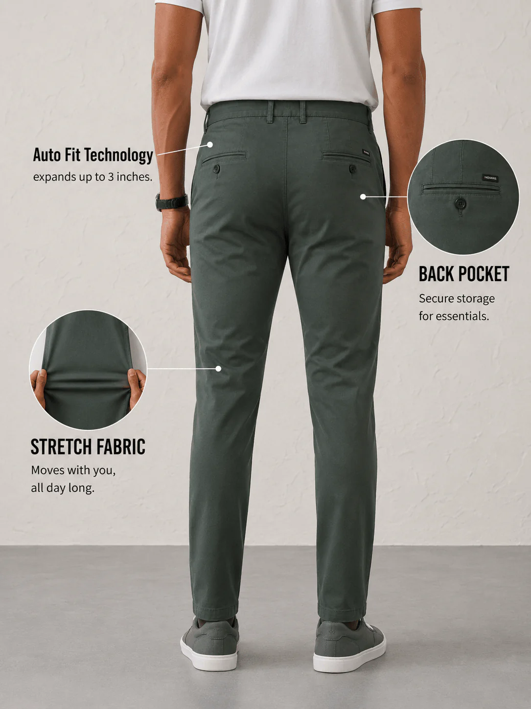 The Regular Fit Daylong Chino - Stained Olive - Image 6
