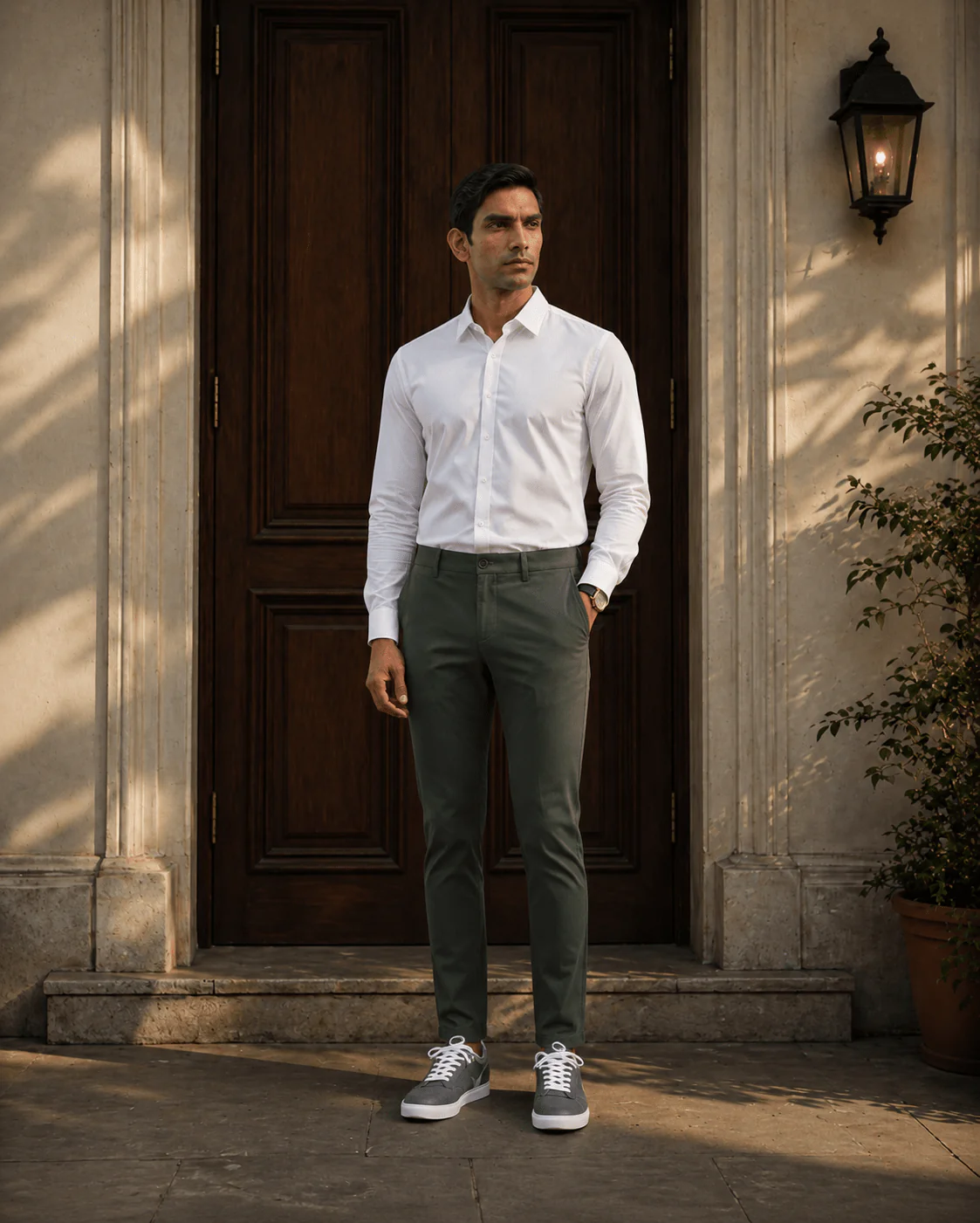 The Regular Fit Daylong Chino - Stained Olive - Image 8