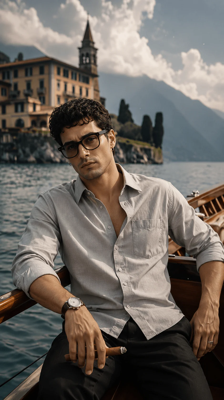 Men’s Grey Solid Cotton Shirt – Regular Fit, Full Sleeves - Image 6