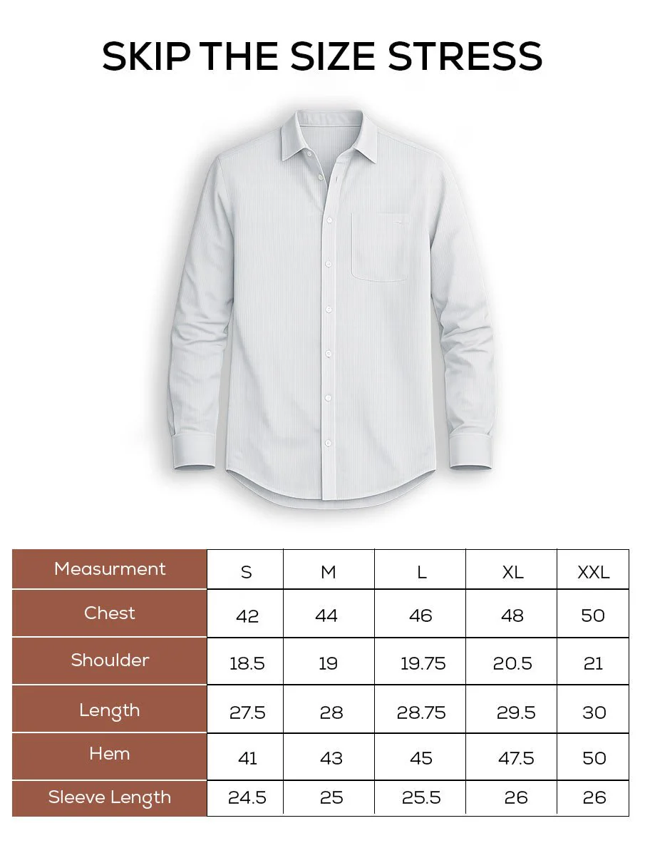 White Striped Organic Cotton Shirt – Button-Down Collar | Regular Fit - Image 5