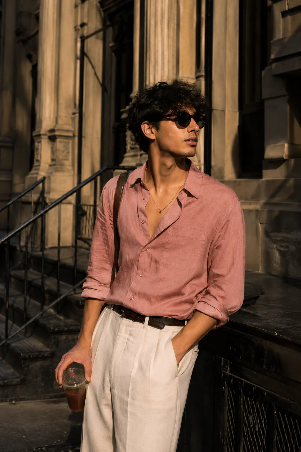 Red Tencel Shirt – Regular Fit - Image 6