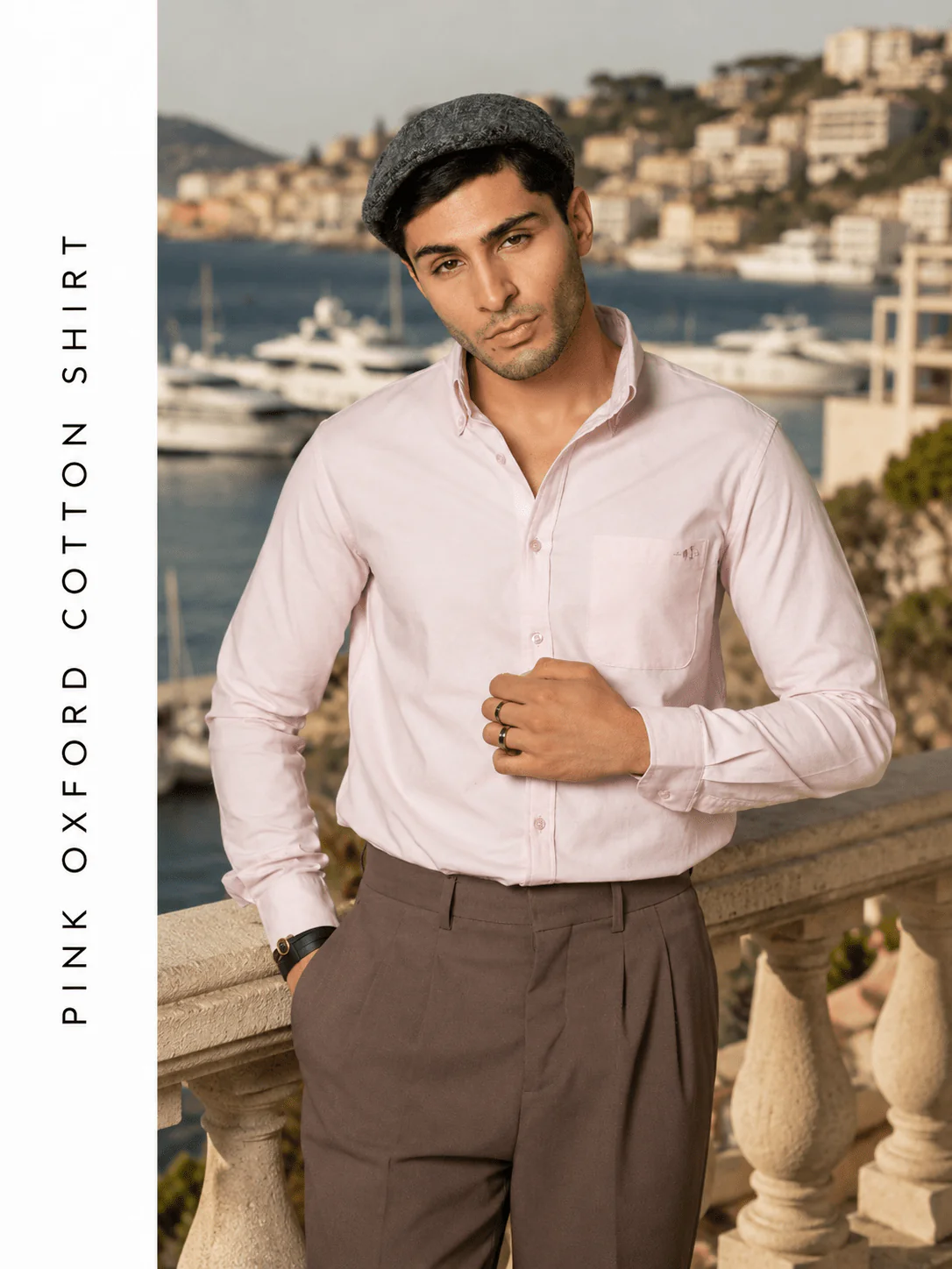 Pink Oxford Cotton Shirt – Regular Fit - Image 3