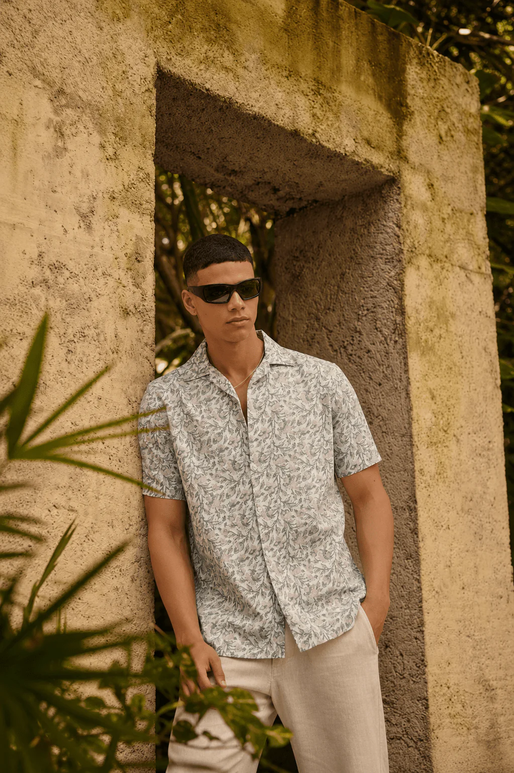 Pink Cuban Collar Shirt β Regular Fit - Image 6