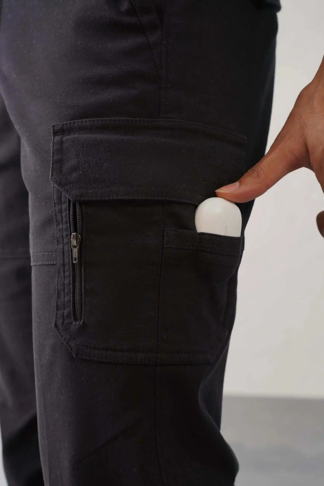 The Slim Fit Pro Cargo Pants - Black - Image 3