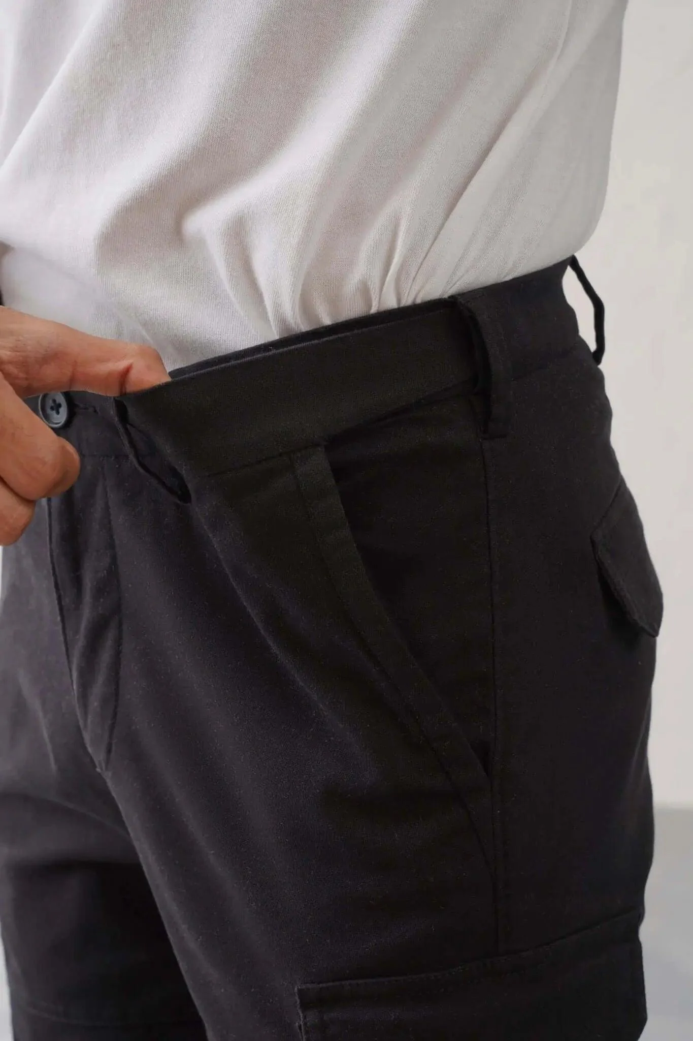 The Slim Fit Pro Cargo Pants - Black - Image 6