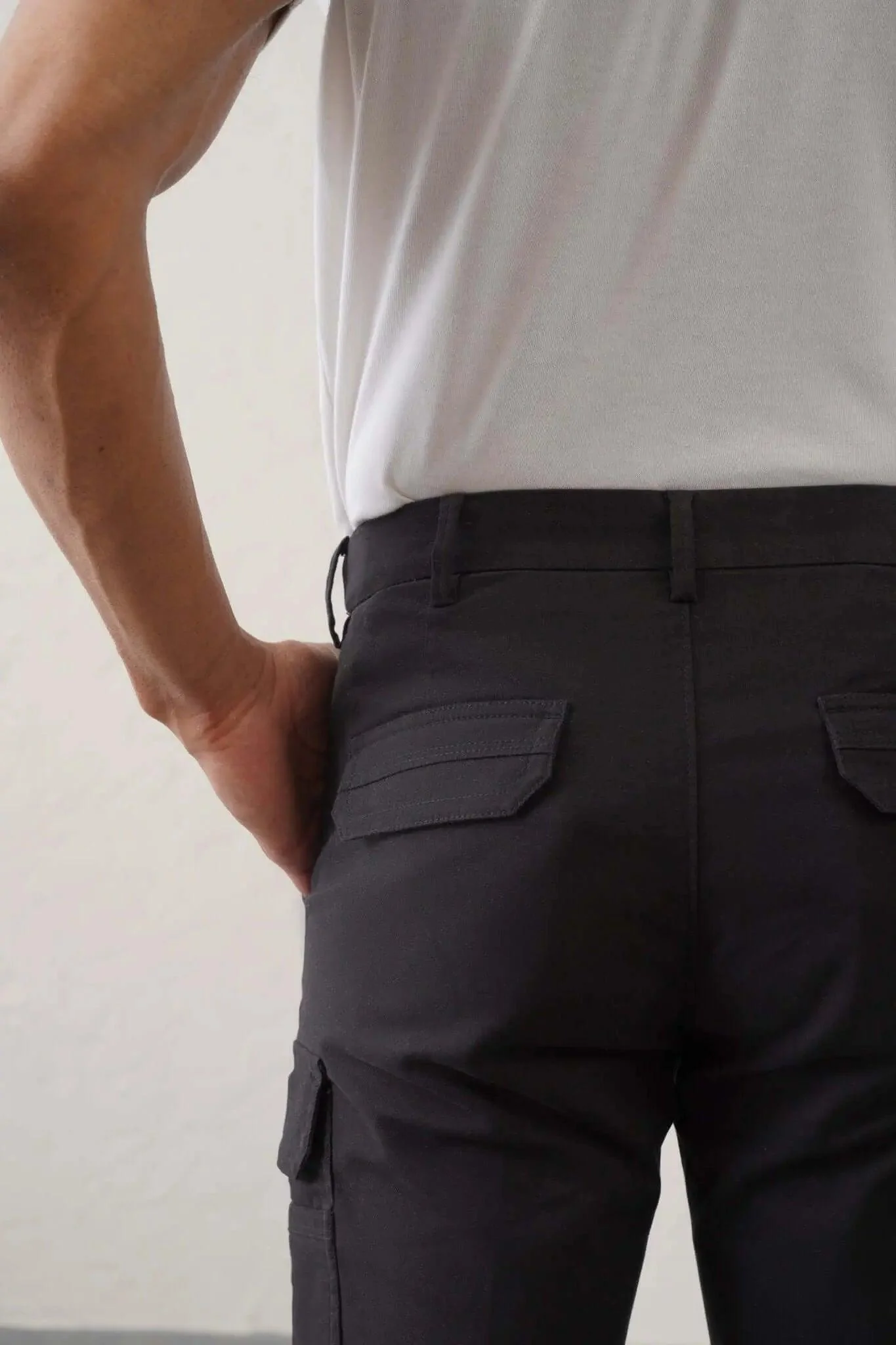 The Slim Fit Pro Cargo Pants - Black - Image 8