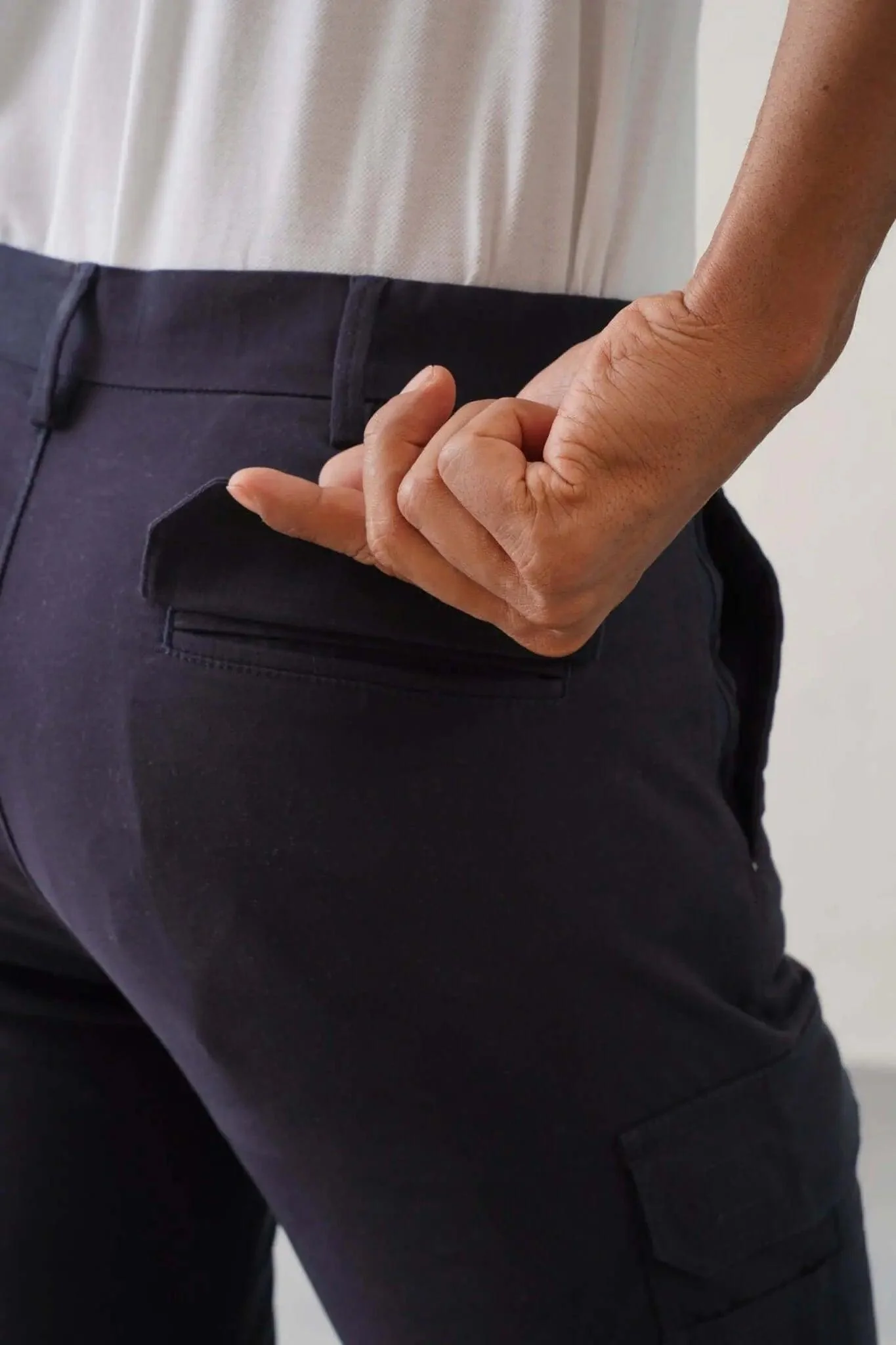 The Slim Fit Pro Cargo Pants - Navy - Image 3