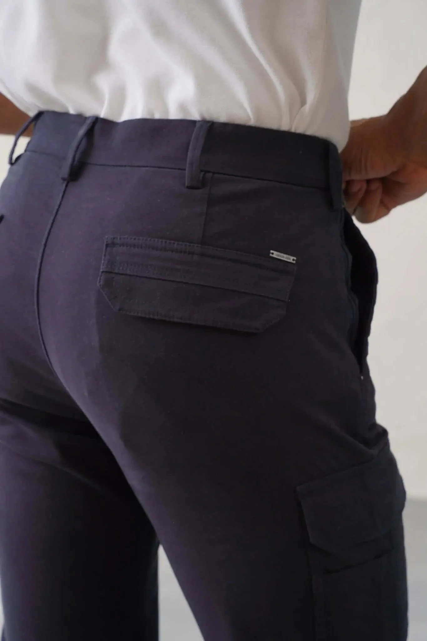 The Slim Fit Pro Cargo Pants - Navy - Image 6