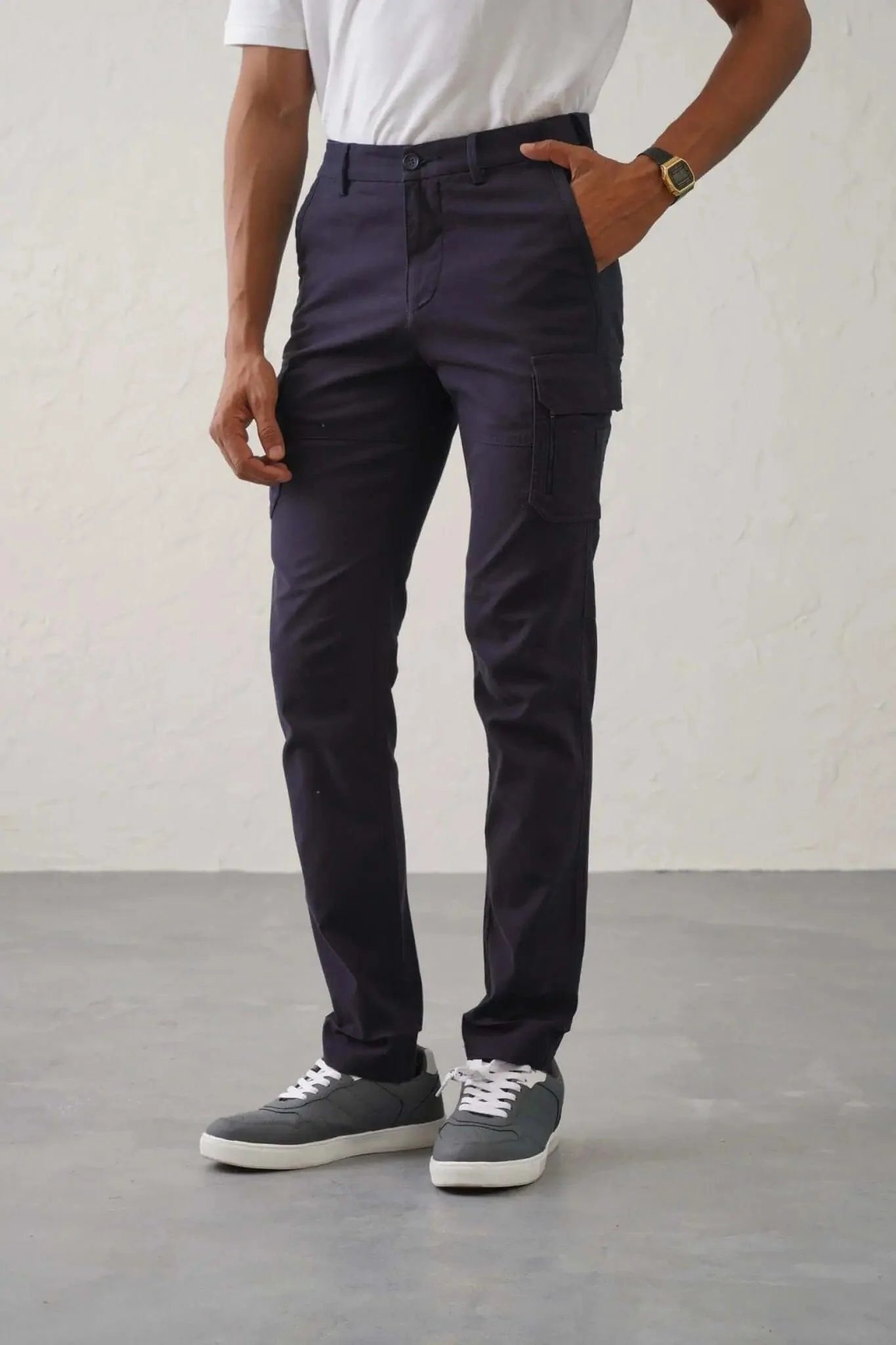 The Slim Fit Pro Cargo Pants - Navy - Image 8