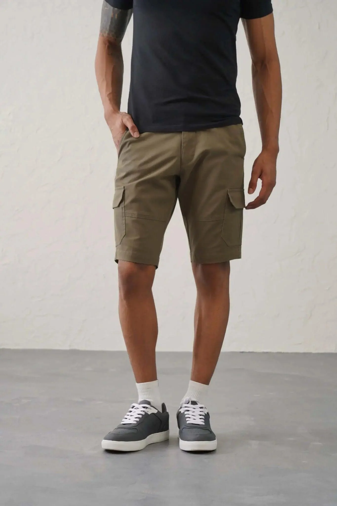 Pro Cargo Shorts - Olive - Image 3