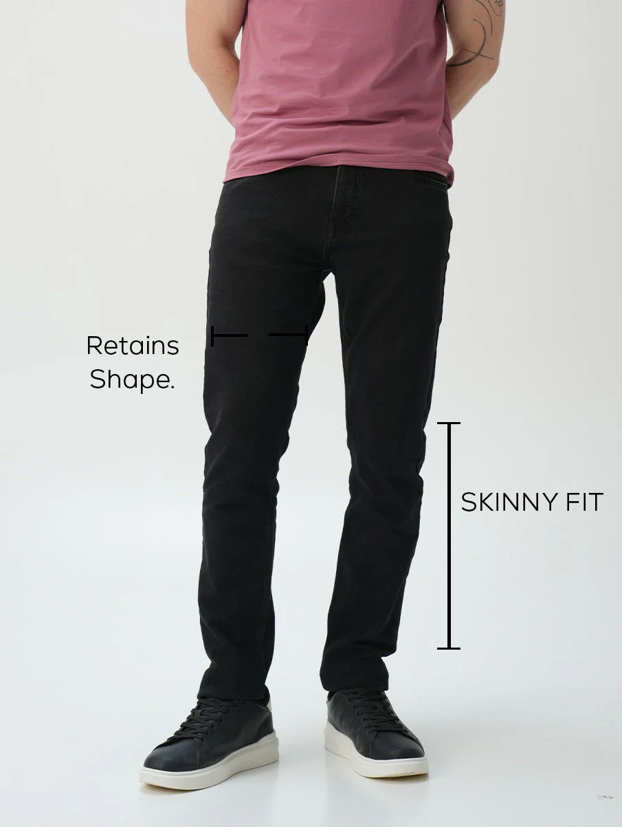 Skinny fit City Denim- Bombay Black - Image 8