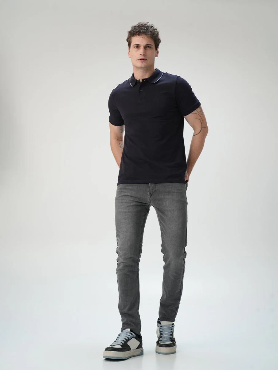 Skinny fit City Denim- London Grey - Image 3