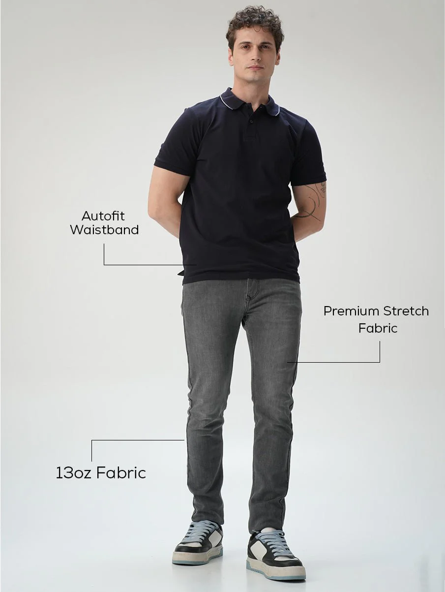 Skinny fit City Denim- London Grey - Image 6