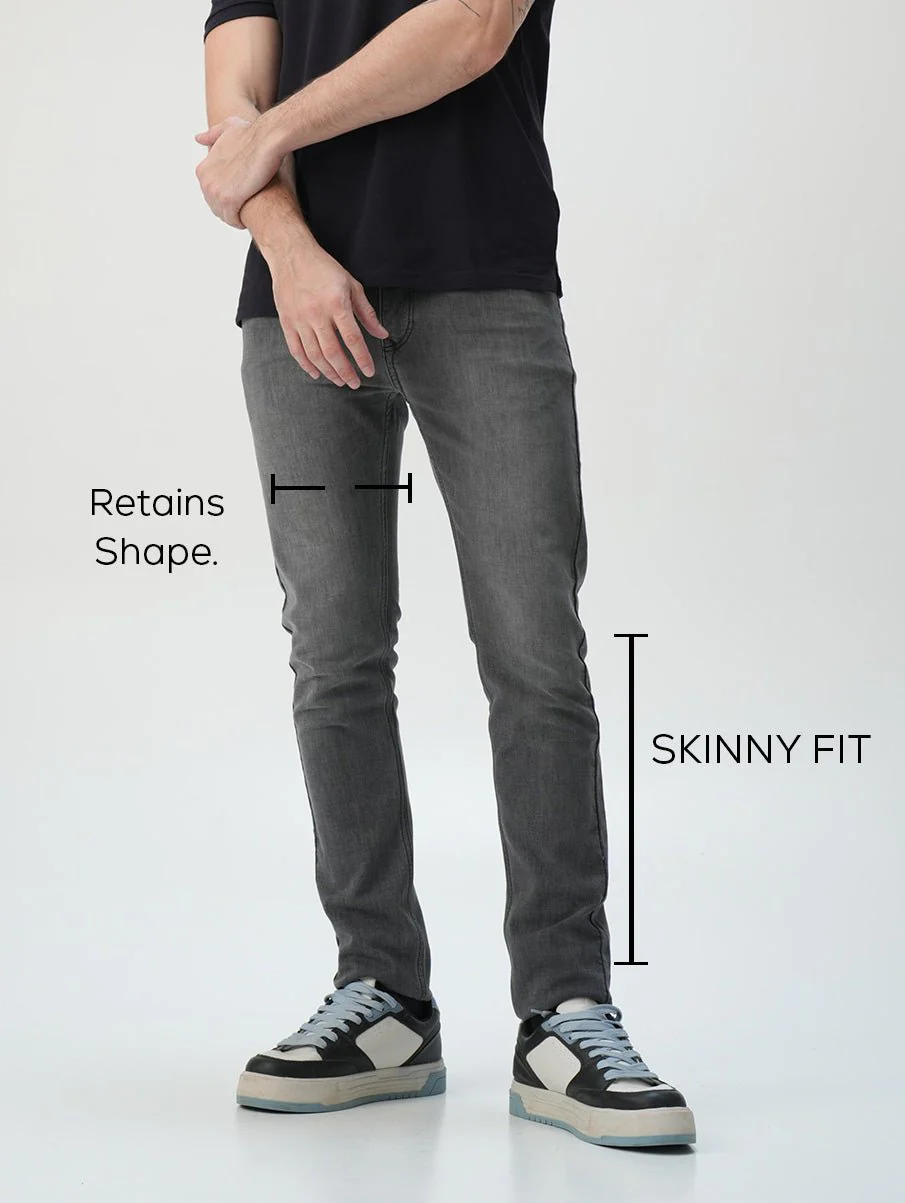 Skinny fit City Denim- London Grey - Image 8