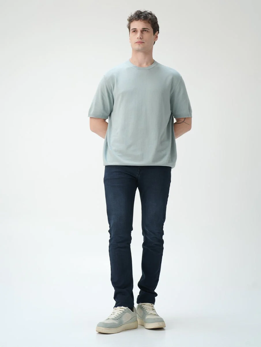 Skinny fit City Denim- Royal Navy - Image 3