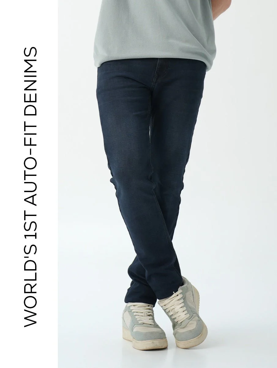 Skinny fit City Denim- Royal Navy - Image 5