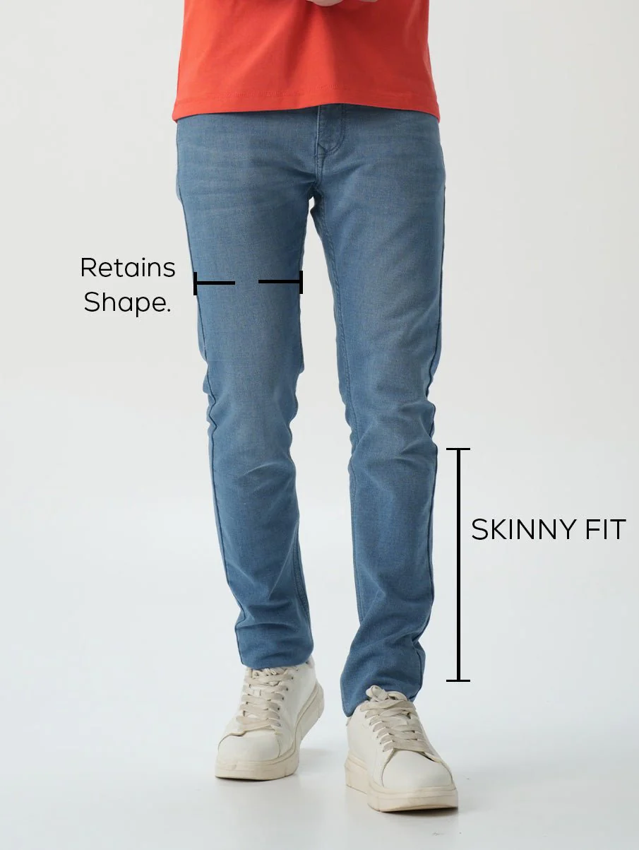 Skinny fit City Denim- Santorini Blue - Image 8