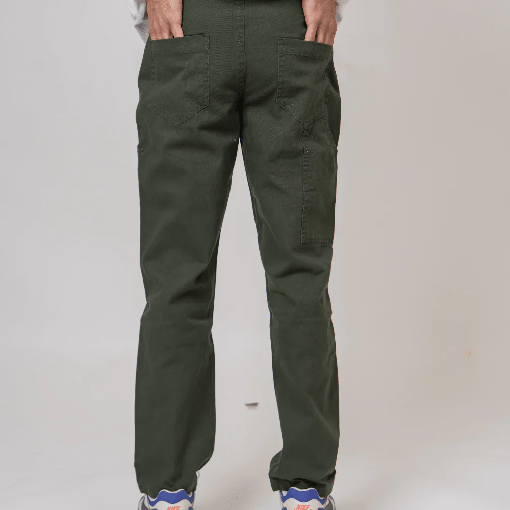Sleek Cargo Pants- Olive - Image 6