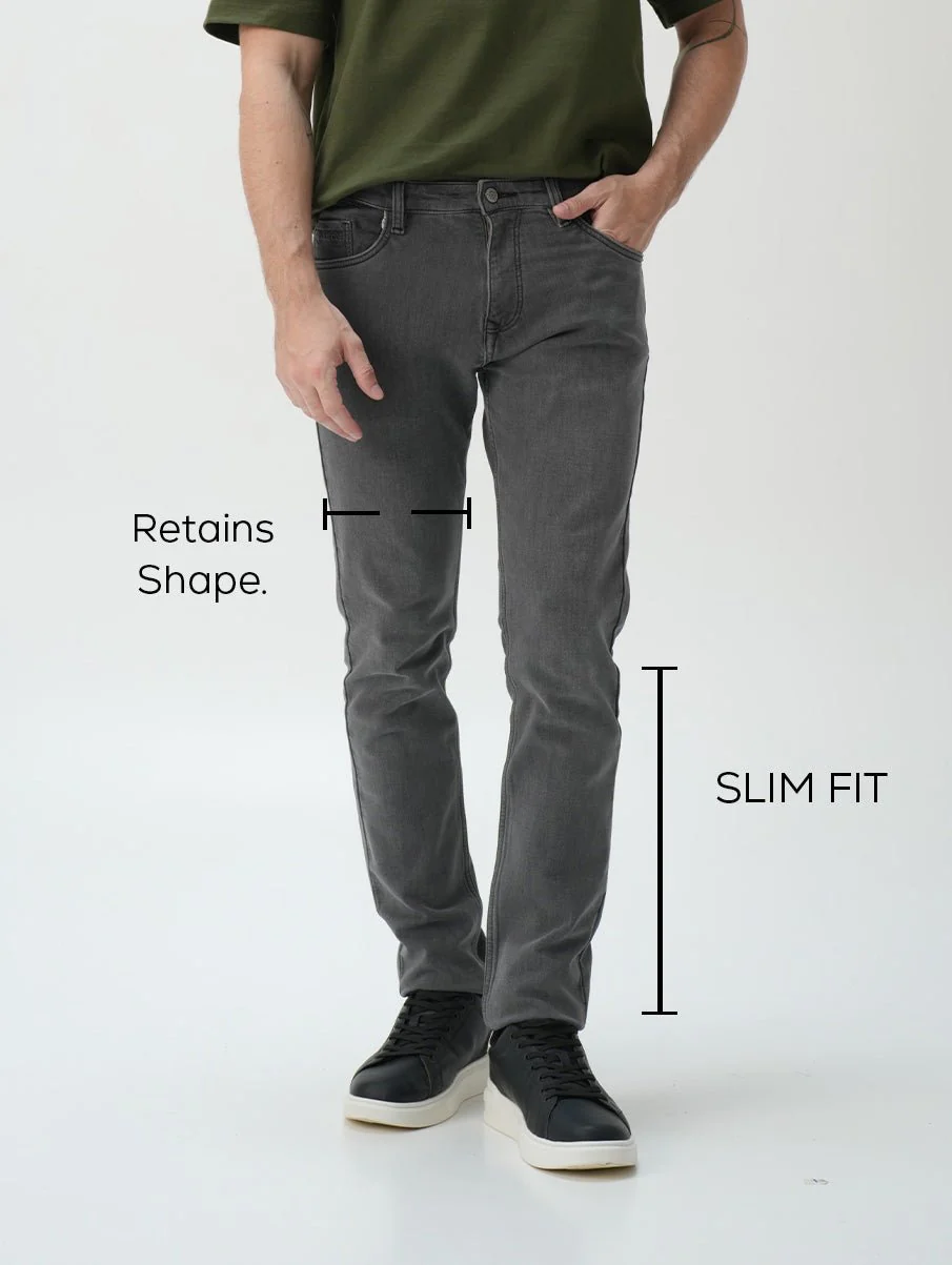 Slim fit City Denim- London Grey - Image 8