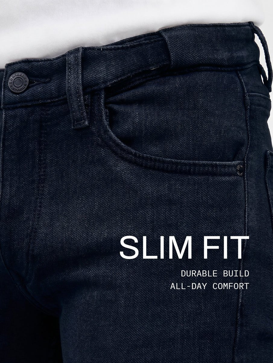 Slim fit City Denim- Royal Navy - Image 10
