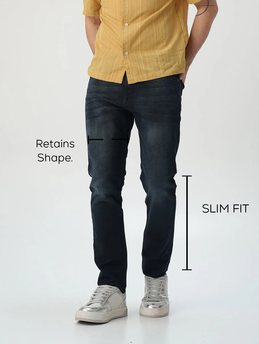 Slim fit City Denim- Royal Navy - Image 8