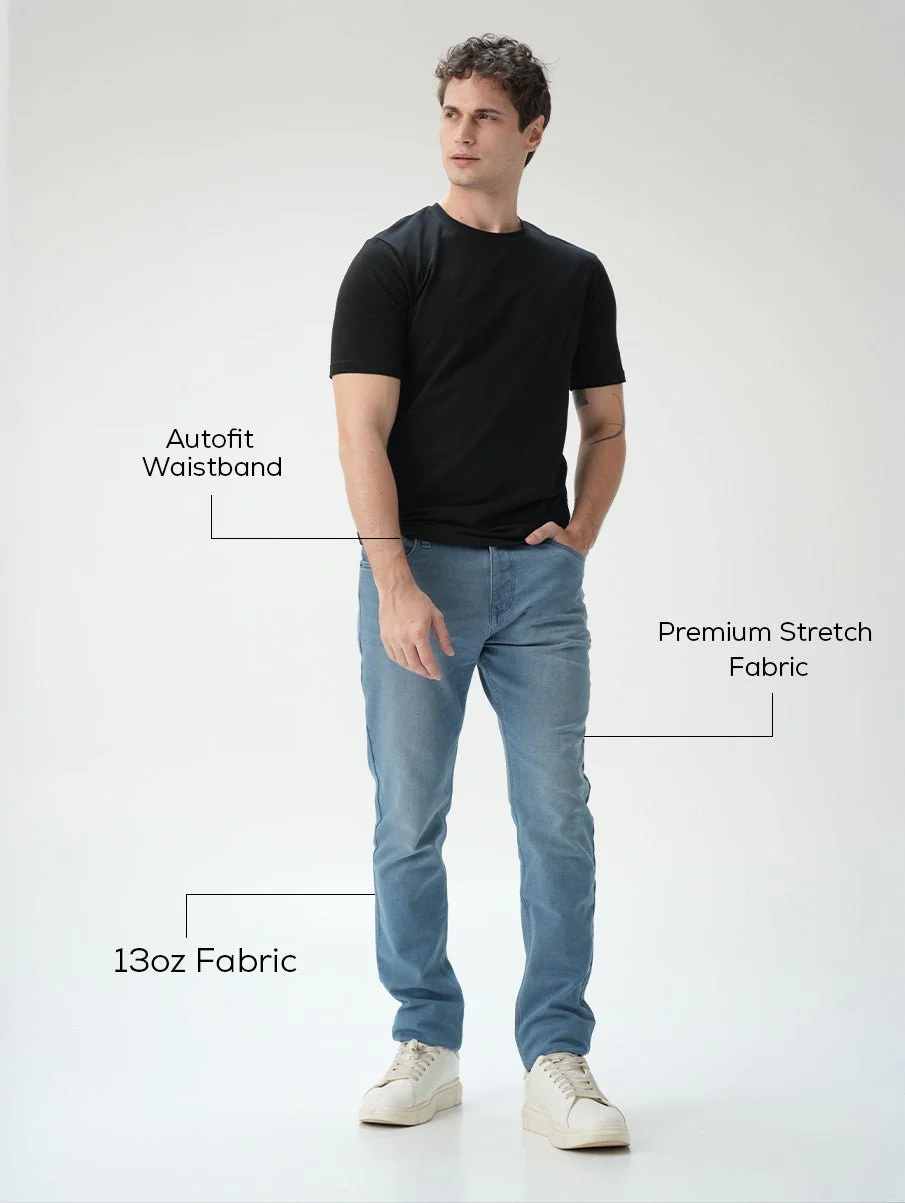 Slim fit City Denim- Santorini Blue - Image 6