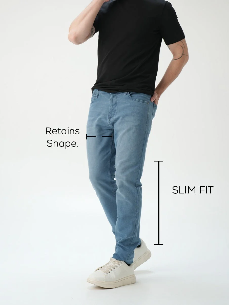Slim fit City Denim- Santorini Blue - Image 9