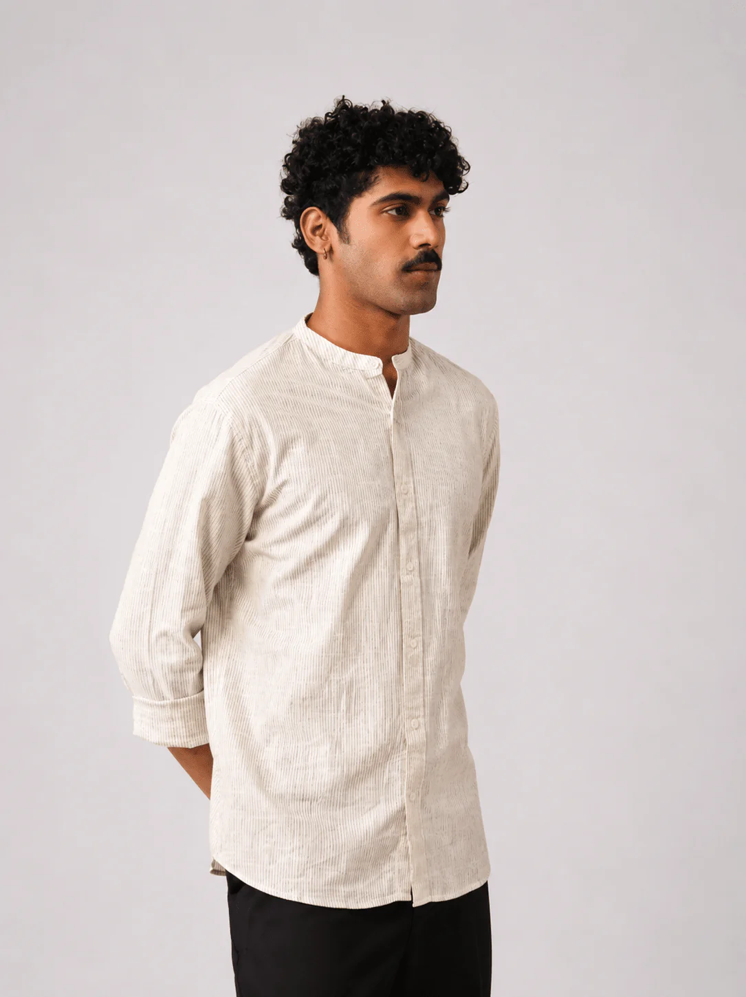 Solid Yellow Cotton Shirt β Regular Fit, Full Sleeves