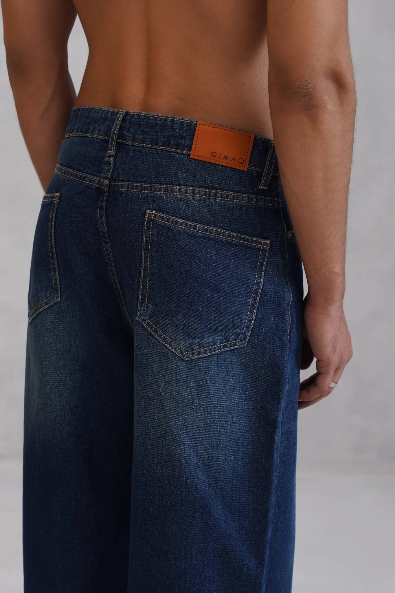 Straight fit Denim- Vintage Blue - Image 3