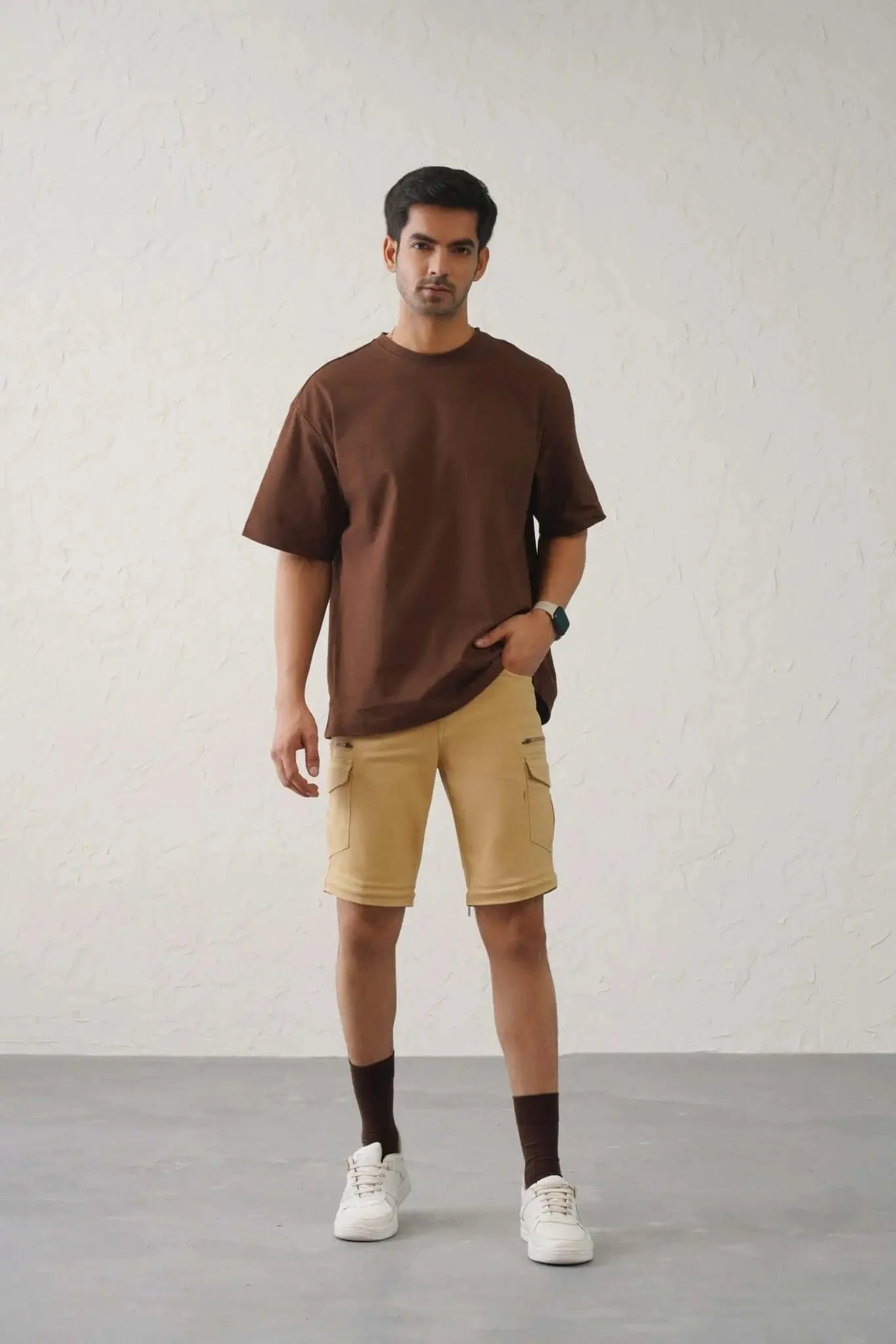The Regular Fit Detachable Cargo Pants - Khaki - Image 7