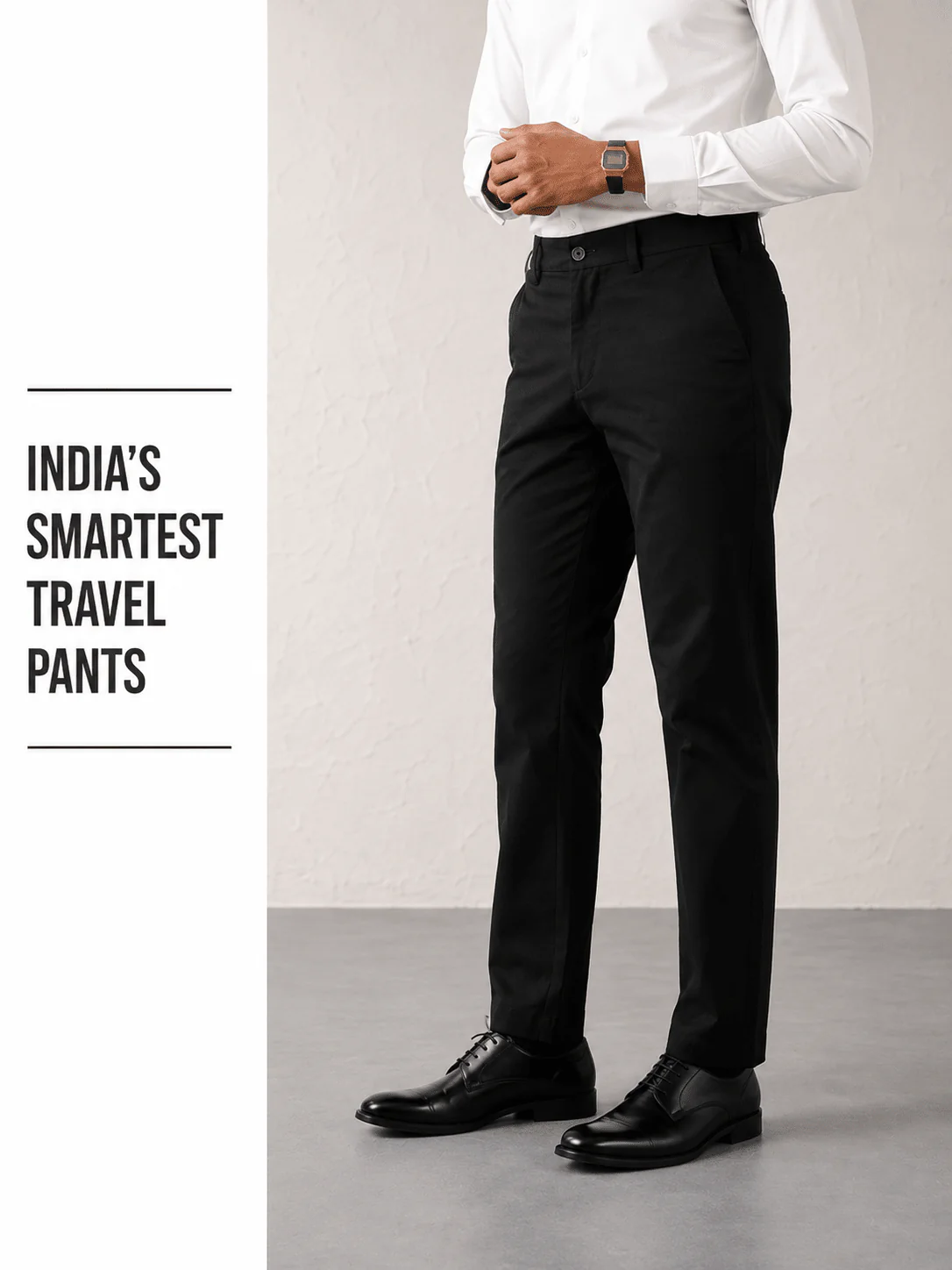 The Regular Fit Travel Chino - Black - Image 5