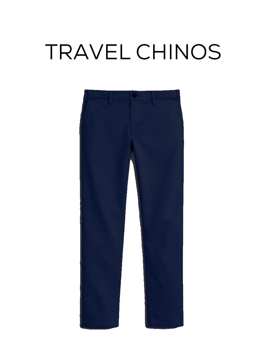 The Regular Fit Travel Chino - Navy - Image 4