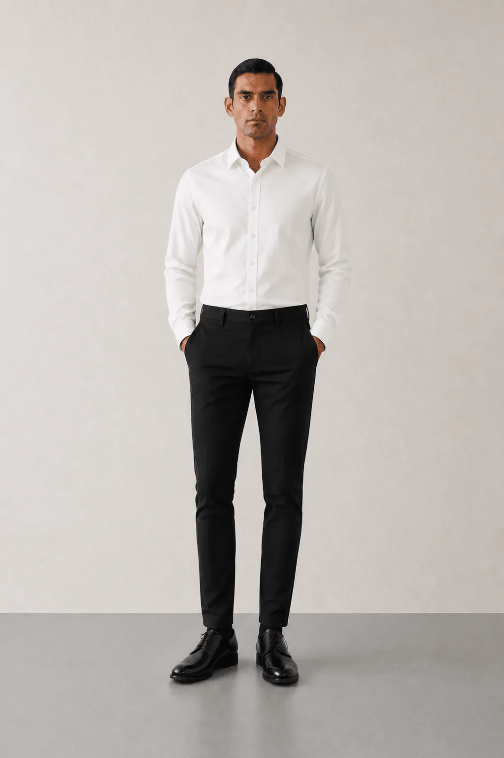 The Slim Fit Travel Chino - Black - Image 3