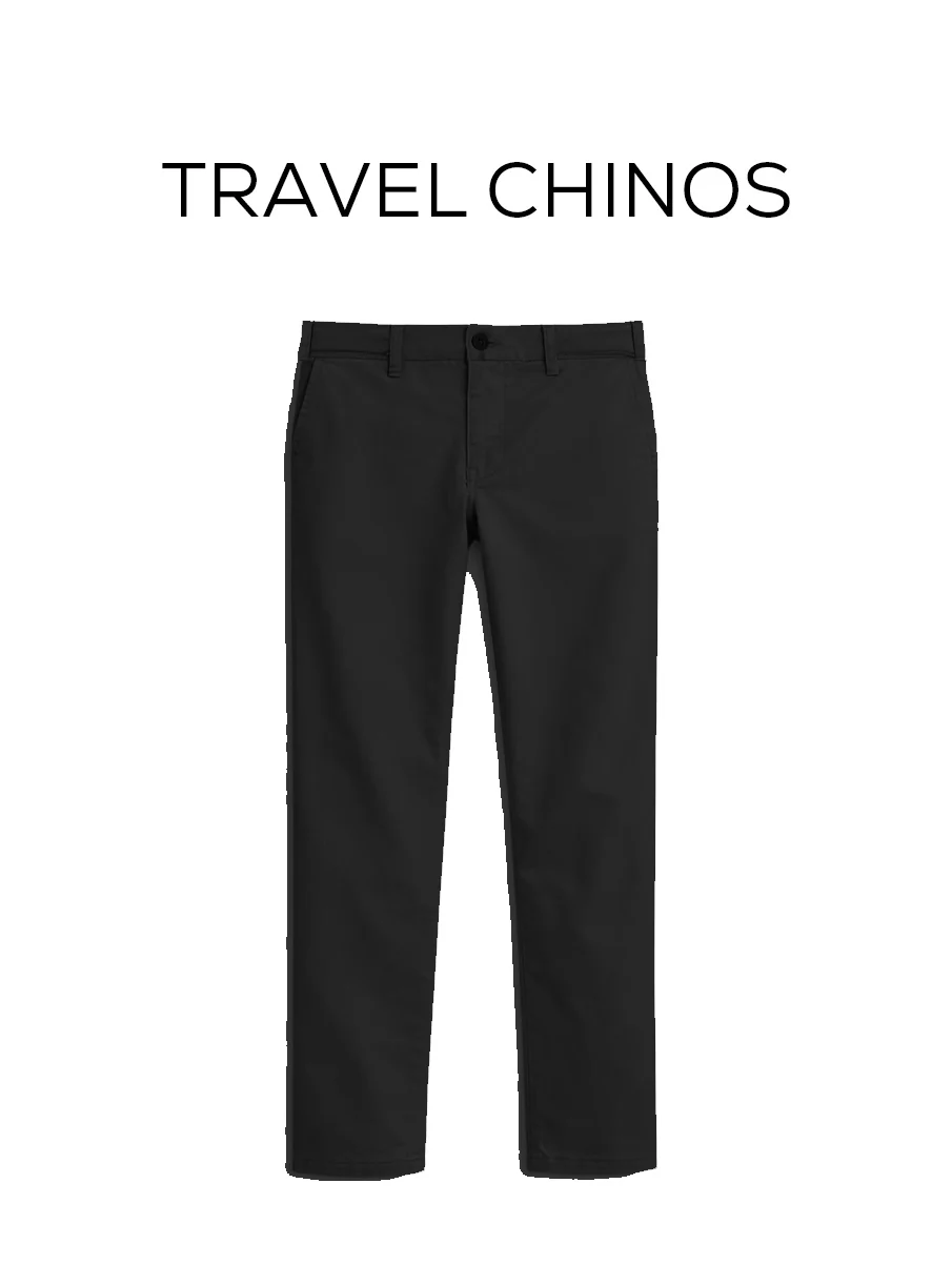 The Slim Fit Travel Chino - Black - Image 4