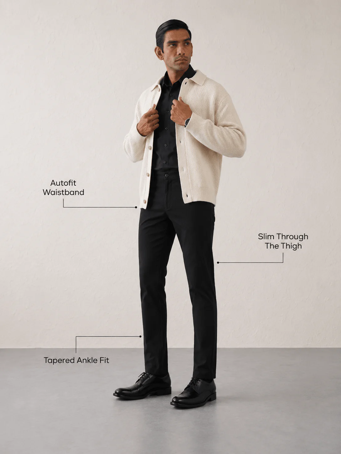 The Slim Fit Travel Chino - Black - Image 6