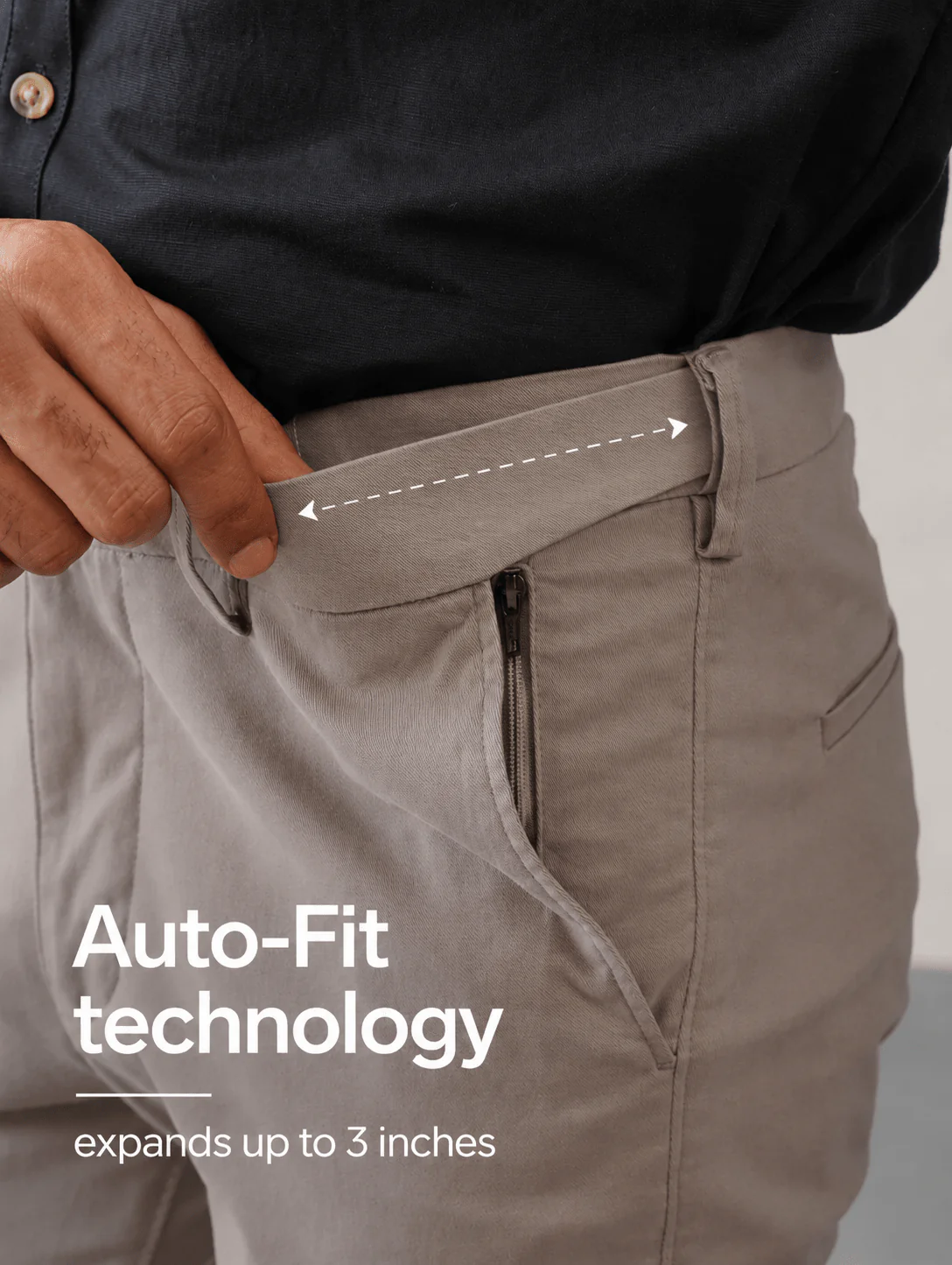 The Slim Fit Travel Chino - Grey - Image 8