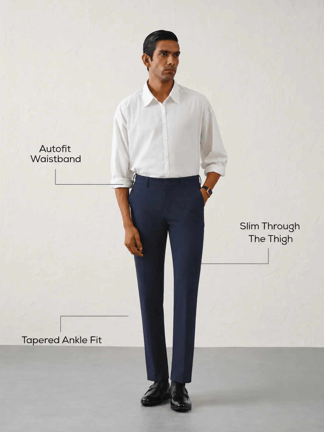 The Slim Fit Travel Chino - Navy - Image 5
